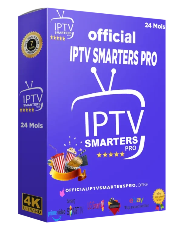 Activation application IPTV SMARTERS PRO 24/mois