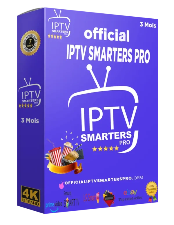 Activation application IPTV SMARTERS PRO 3/mois